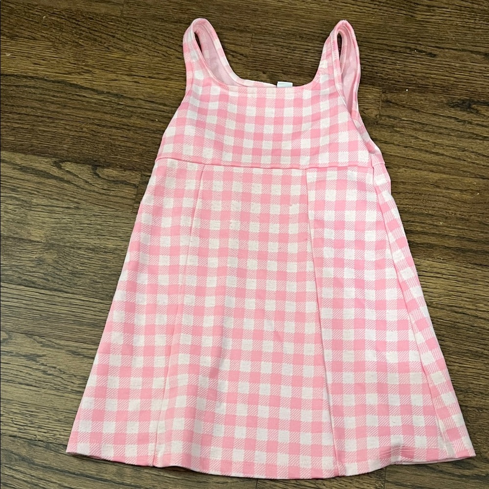 Old Navy Pink and White Gingham Kids Casual Dress